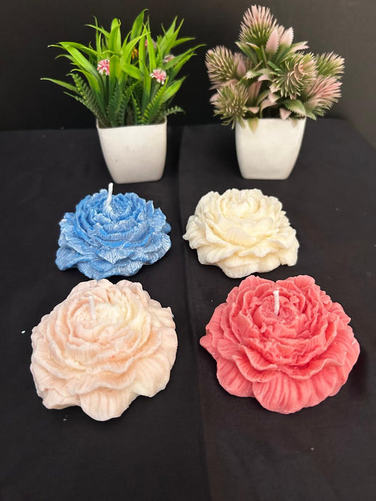 Medium peony candle